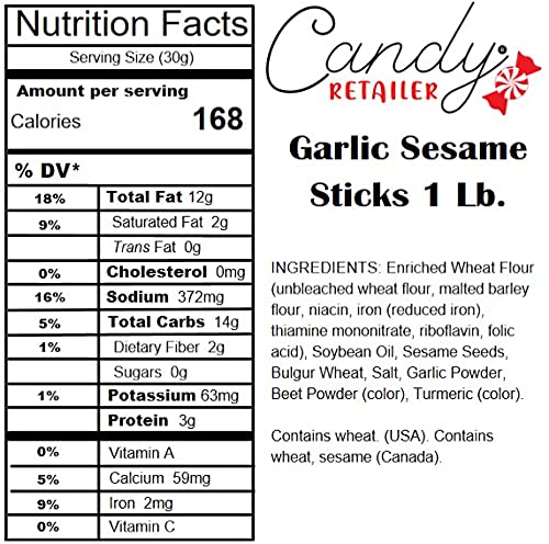 Sesame Sticks Garlic 1 Lb