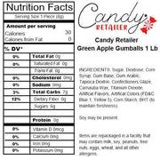 Dubble Bubble 1 Inch Gumballs Green Apple 1 lb