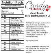Dubble Bubble 1 Inch Gumballs Berry Blast 1 lb