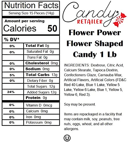 Concord Flower Power Coated Candy 1lb