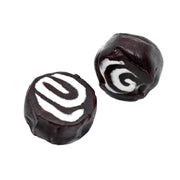 Taffy Delight Black Licorice Swirls Salt Water Taffy 16oz Jar