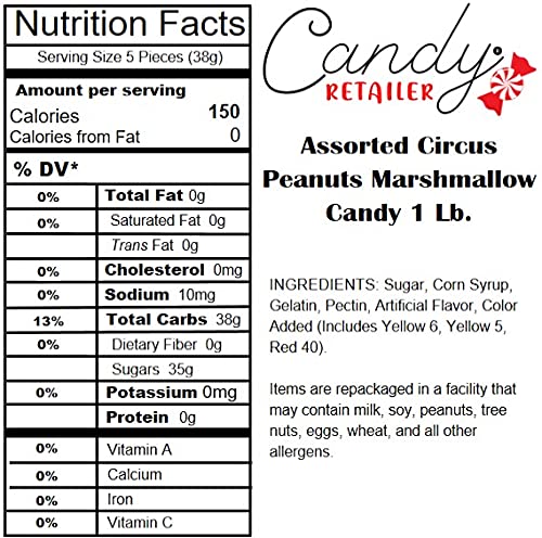 Spangler Assorted Circus Peanuts 1lb