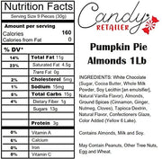 Sconza Pumpkin Pie Almonds 1lb