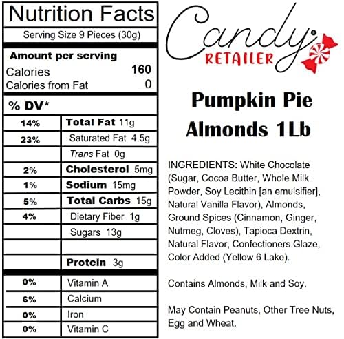 Sconza Pumpkin Pie Almonds 1lb