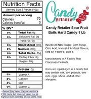 Quality Candy Sour Fruit Balls 1lb