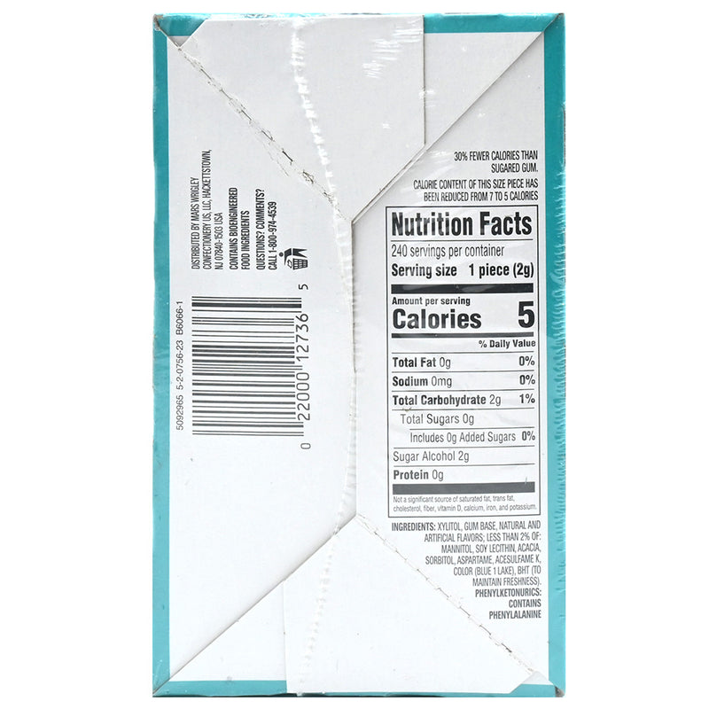 Extra Polar Ice Refreshers Sugar Free Gum 6ct Box