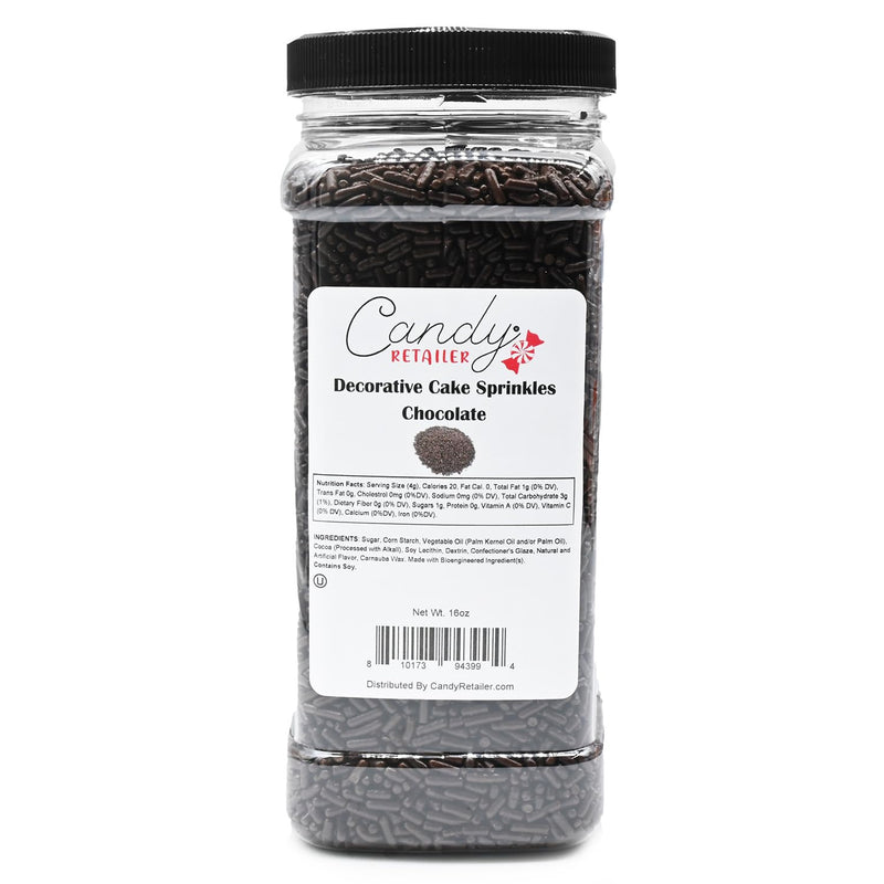 Candy Retailer Decorative Cake Sprinkles Chocolate 16oz
