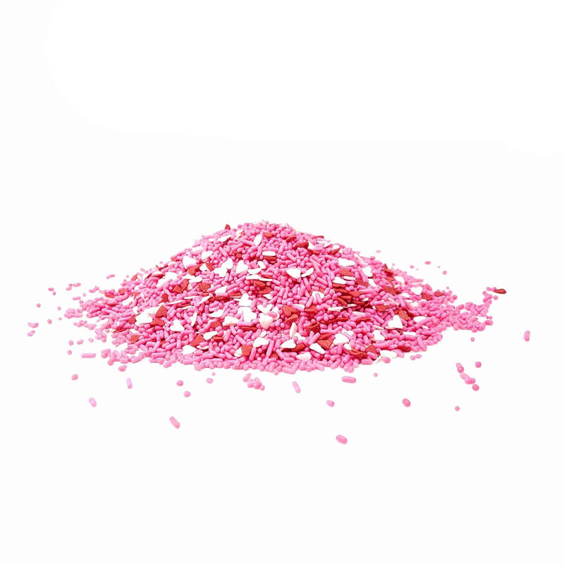 Candy Retailer Valentine Heart Shaped Mix Cupcake Sprinkles 4 oz.
