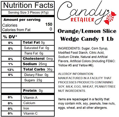 Zachary Orange and Lemon Citrus Slices 1lb