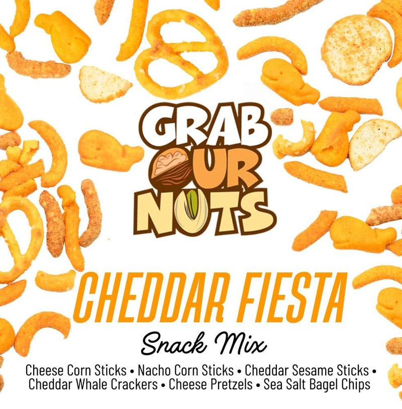 Grab Our Nuts Snack Mix Cheddar Fiesta 26oz Jar