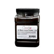 Candy Retailer Cocoa Powder Jet Black 1 Lb Jar