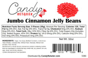 Candy Retailer Jumbo Jelly Beans Cinnamon 2 Lb
