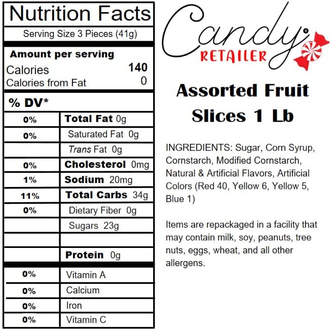 Zachary Assorted Fruit Slices 1lb