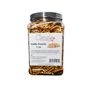 Candy Retailer Waffle Pretzels 1 Lb Jar