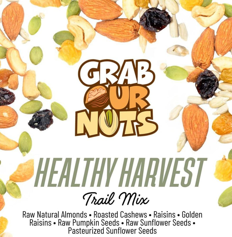 Grab Our Nuts Trail Mix Healthy Harvest 40oz Jar
