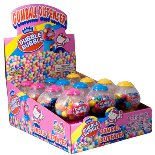 Kidsmania Dubble Bubble Gumball Dispenser 12ct Box
