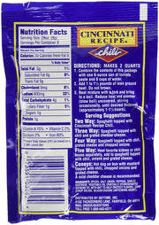 Cincinnati Recipe Chili Mix 2.25oz Packet