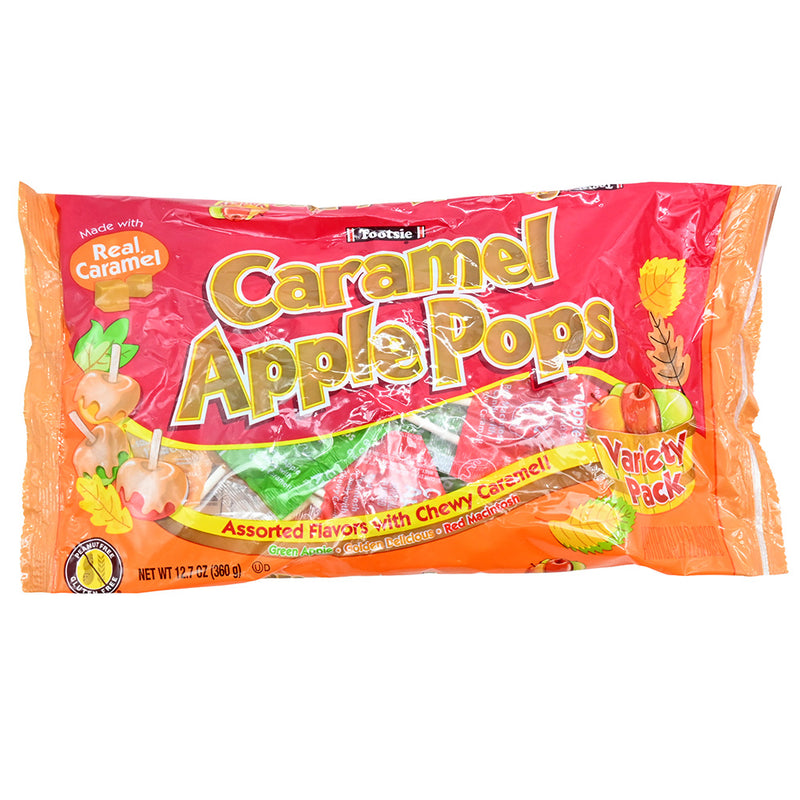 Tootsie Caramel Apple Orchard Pops 12.7oz Bag