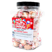 Taffy Delight Rootbeer Float Salt Water Taffy 16oz Jar