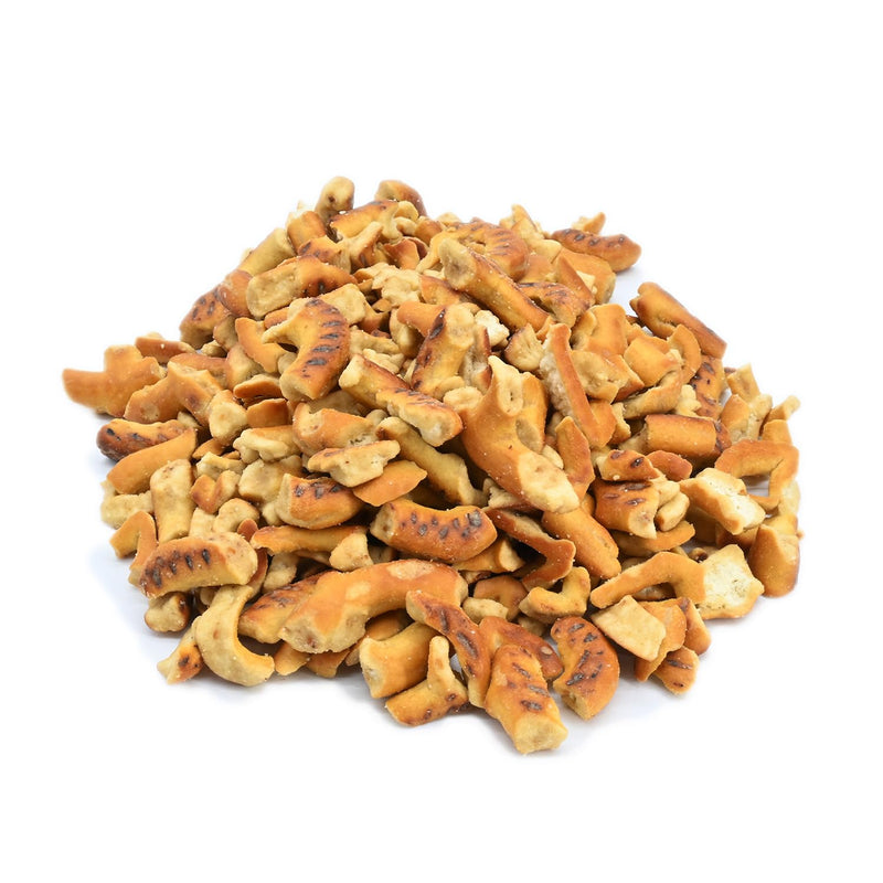 Candy Retailer Smokey Bacon Cheddar Pretzel Pieces 1 Lb Jar