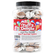 Taffy Delight Sugar Free Chocolate Salt Water Taffy 16oz Jar
