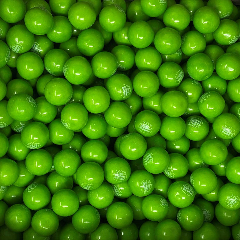 Dubble Bubble 1 Inch Gumballs Green Apple 1 lb