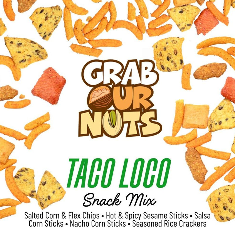 Grab Our Nuts Snack Mix Taco Loco 28oz Jar