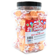 Taffy Delight Orange Salt Water Taffy 16oz Jar