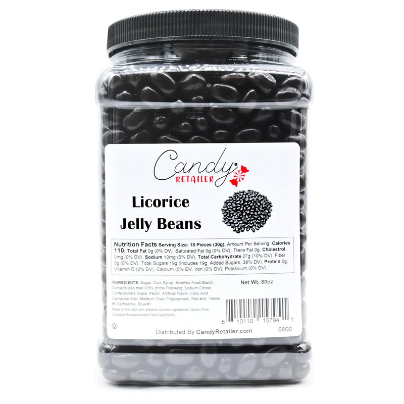 Candy Retailer Jelly Beans Licorice 5 Lb