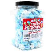 Taffy Delight Sugar Free Blue Raspberry Salt Water Taffy 16oz Jar