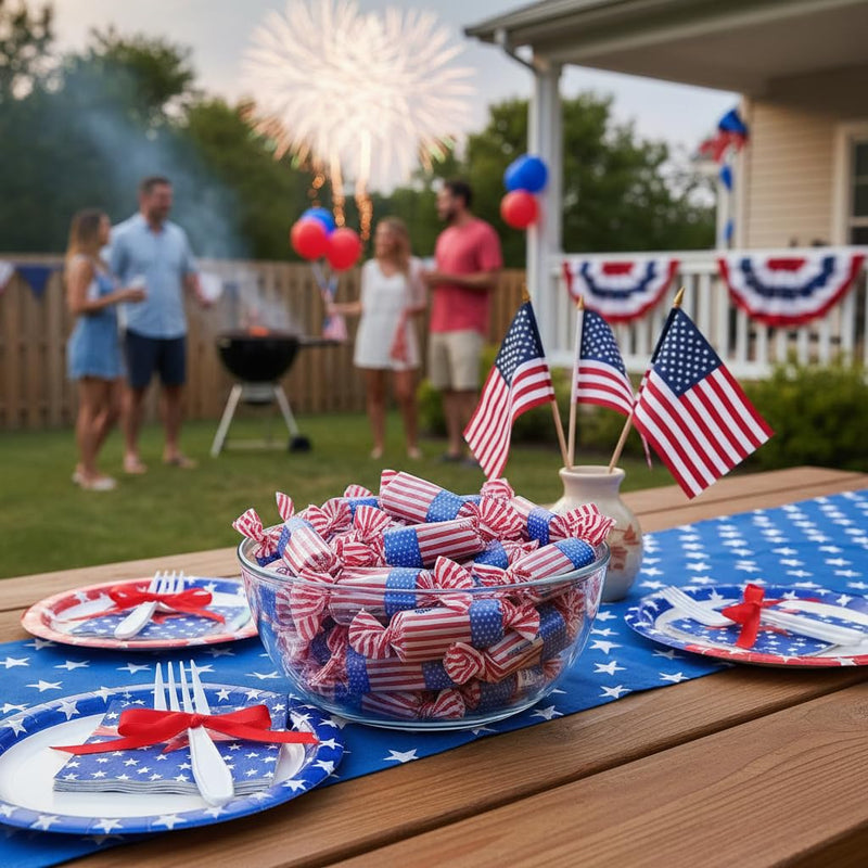 American Flag Tootsie Rolls 1Lb