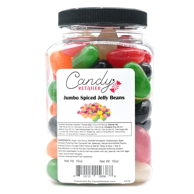 Candy Retailer Jumbo Jelly Beans Spiced 1 Lb