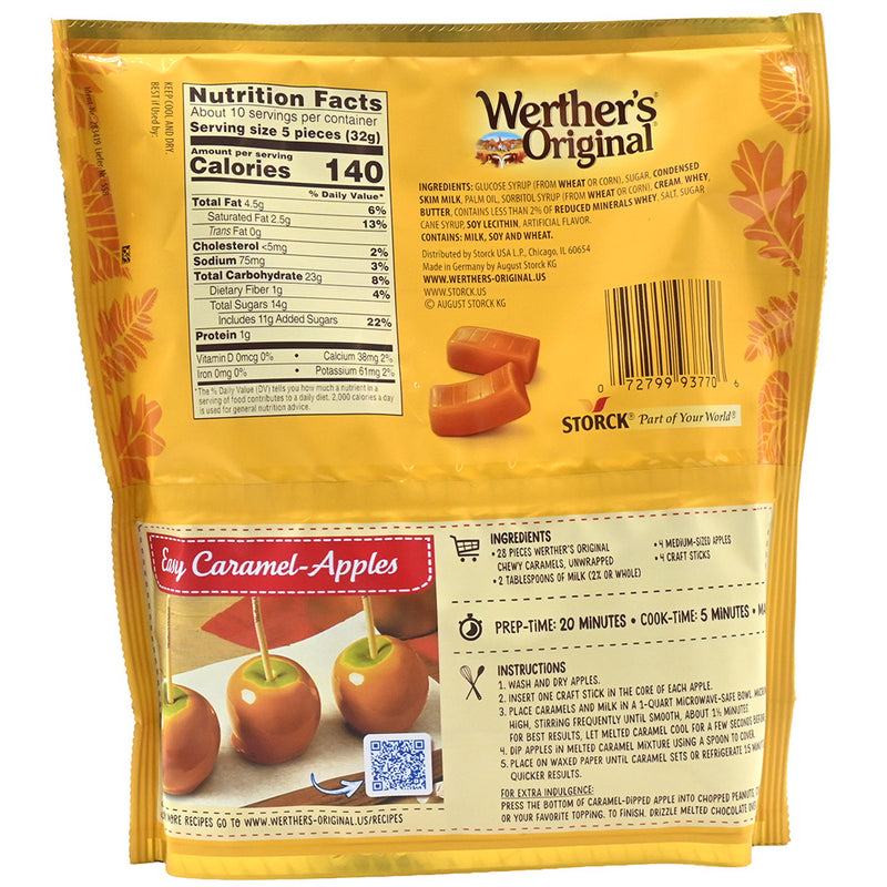 Werthers Original Fall Baking Caramels 10.8oz Bag