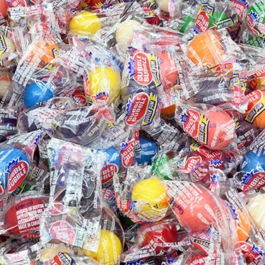 Dubble Bubble 3/4 Inch Assorted Gumballs Wrapped 850 Count Case