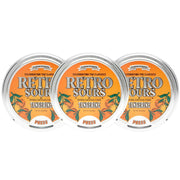 Retro Sours Tangerine Hard Tangy Candy, 2.12oz Tin