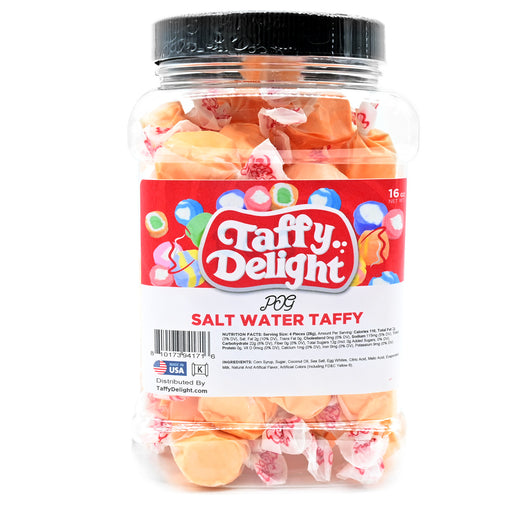 Taffy Delight POG Salt Water Taffy 16oz Jar