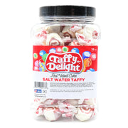 Taffy Delight Red Velvet Cake Salt Water Taffy 16oz Jar