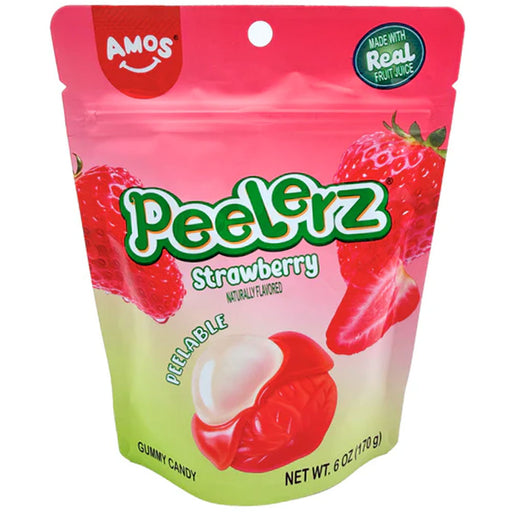 Amos Peelerz Gummy Strawberry 6oz Bag