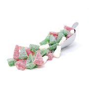 Albanese Christmas Sanded Gummi Trees and Snowmen 1lb