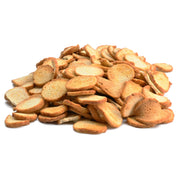 Candy Retailer Mini Garlic Bagel Chips 1 Lb Jar