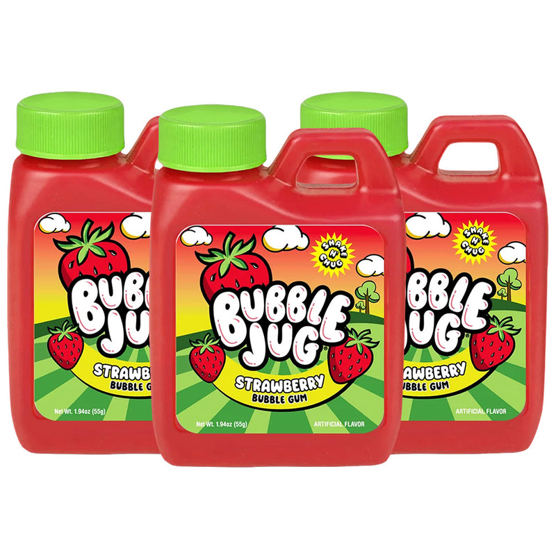 Bubble Jug Strawberry Bubble Gum, 1.94oz Jug