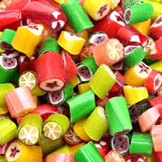 Christmas Cut Rock Candy Assorted Flavors Festive Hard Candy Mix 1 lb
