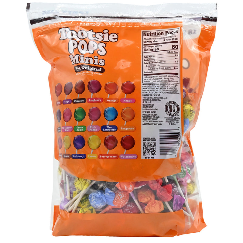 Tootsie Roll Halloween Mini Pops 200ct Bag