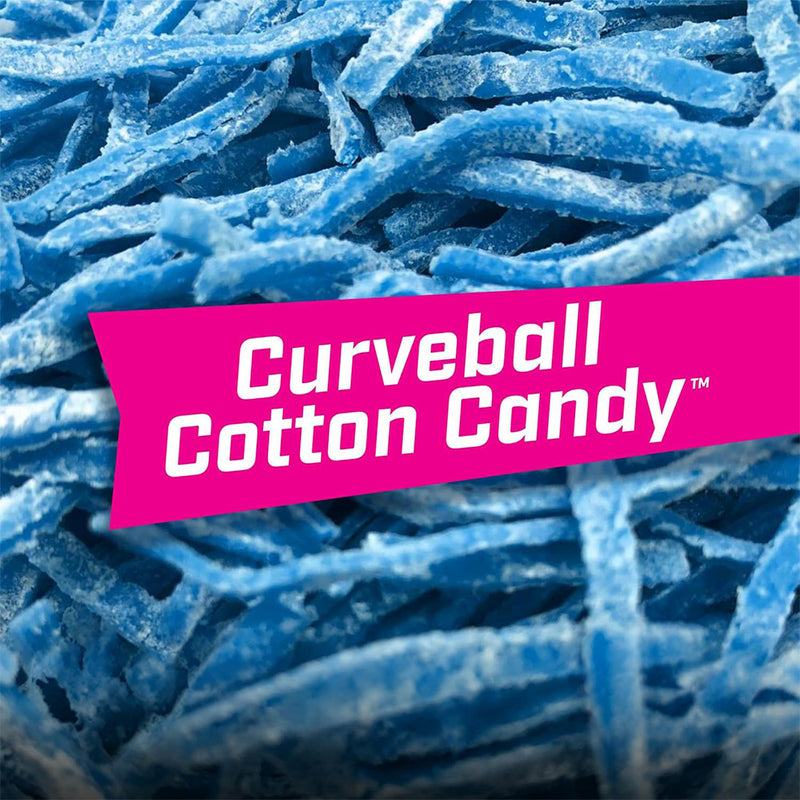 Big League Chew Curveball Cotton Candy Bubble Gum, 2.12 oz, 12 Pack Box