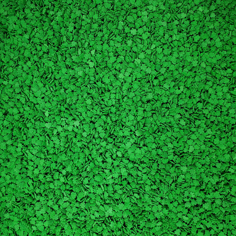 Candy Retailer Mini Green Shamrock Shape Sprinkles 4 oz