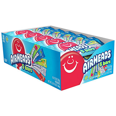 Airheads 5 Bars Assorted Variety Pack 18ct Box - CandyRetailer.com