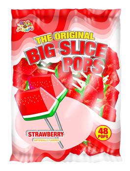 Albert's Big Slice Strawberry Pops 48ct Bag