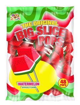 Albert's Big Slice Watermelon Pops 48ct Bag
