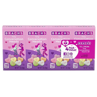 Brachs Tiny Conversation Heart Boxes 4ct