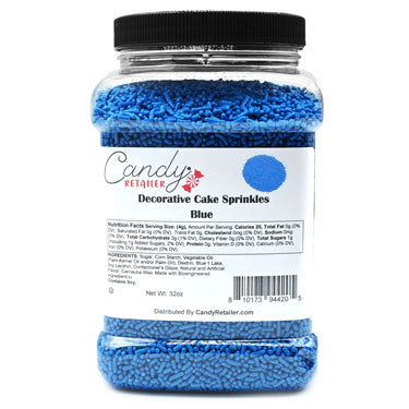 Candy Retailer Decorative Cake Sprinkles Blue 32oz